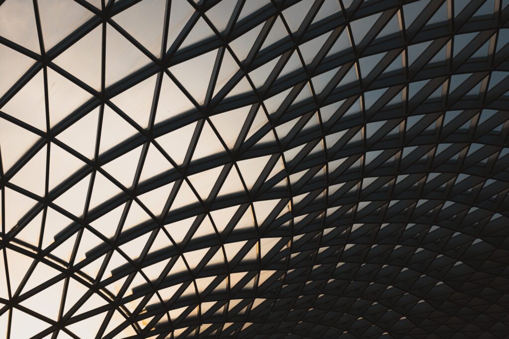 British Museum during the evening in the Bloomsbury area of London in the UK