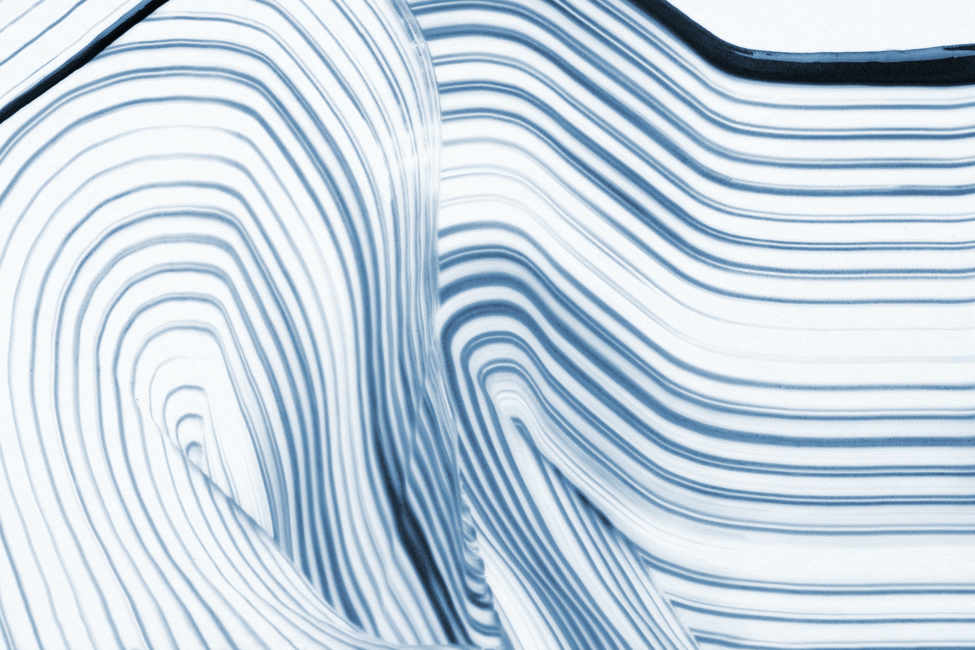 Cool blue textured background wavy pattern abstract art