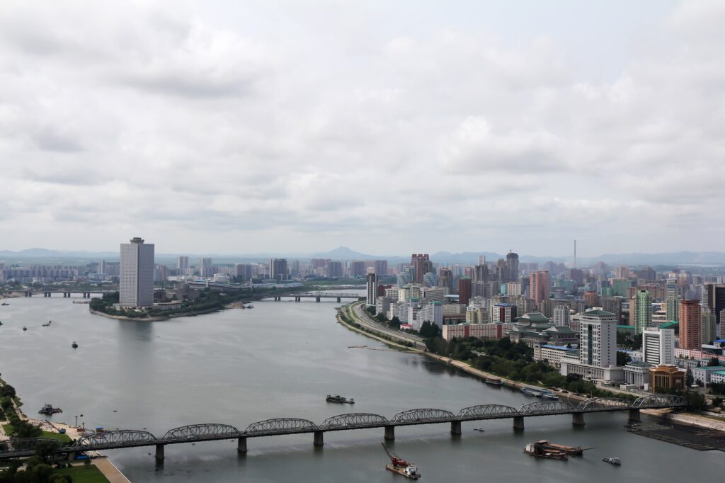 Panoramic view at Pyongyang, North Korea