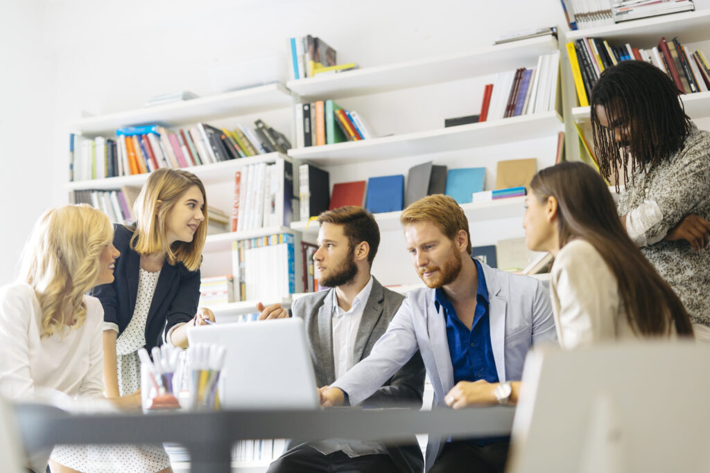 Group of designers discussing trends