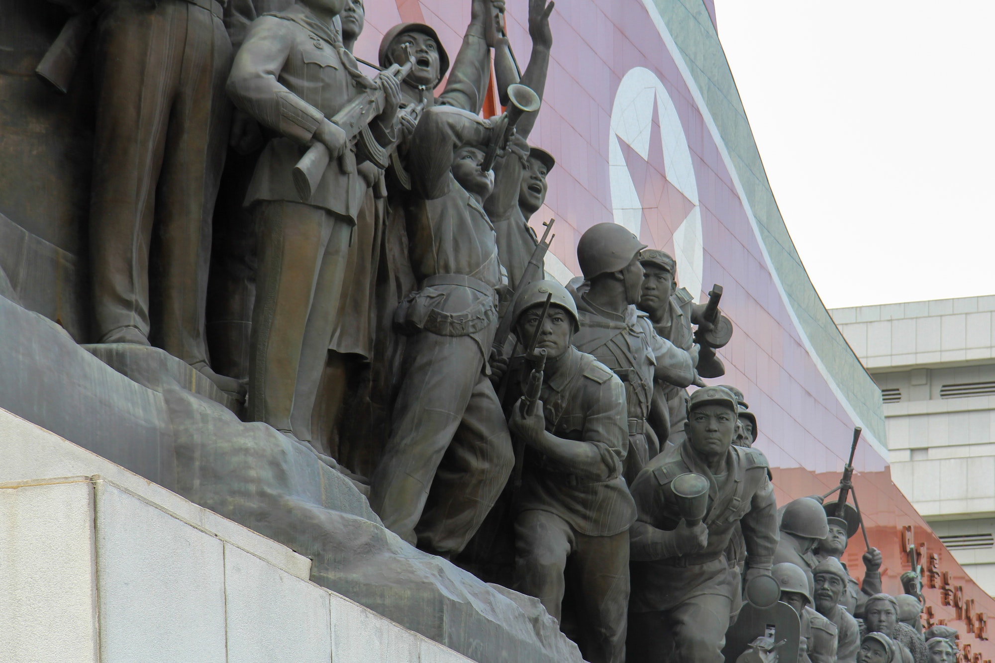 Mansu Hill Grand Monument in Pyongyang, North Korea