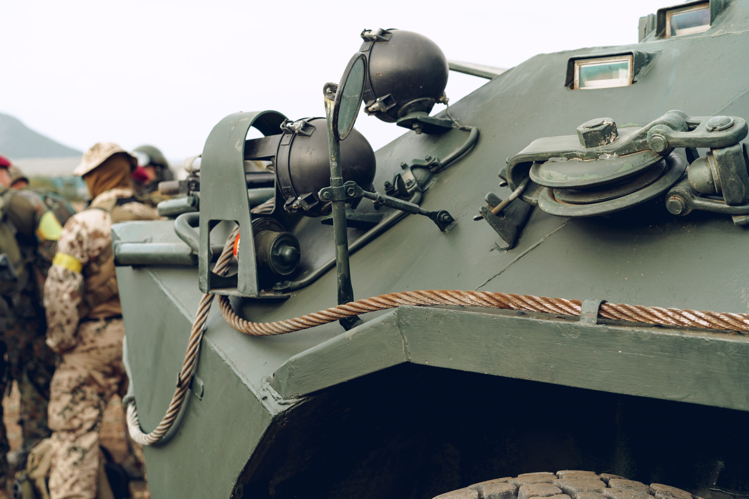 close up photo of a russian tank