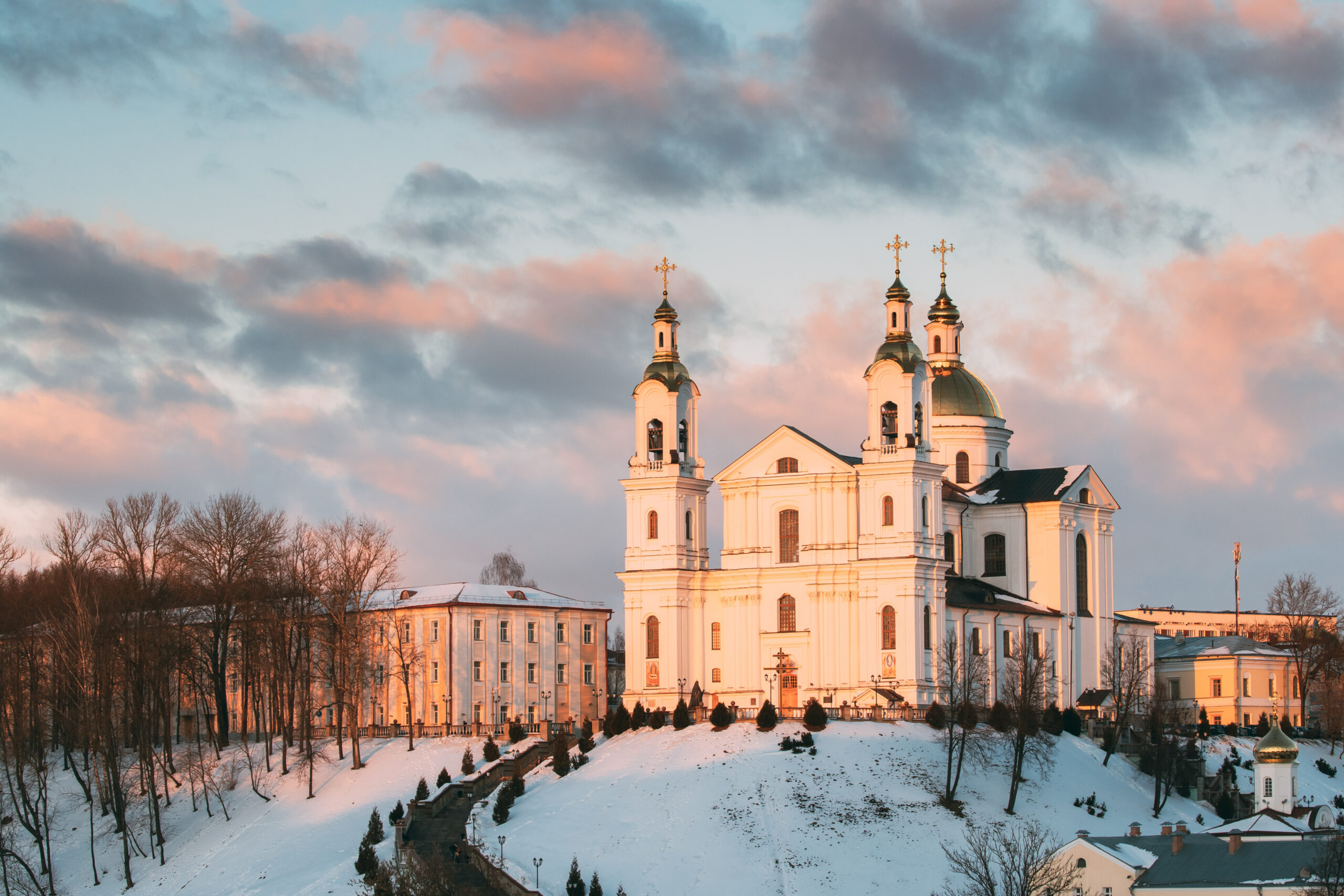 vitebsk belarus famous landmark is assumption cathedral church