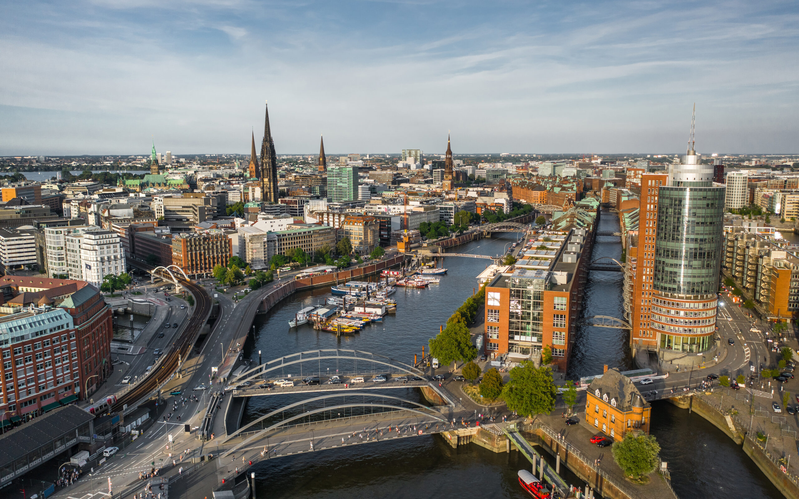 cityscape of hamburg