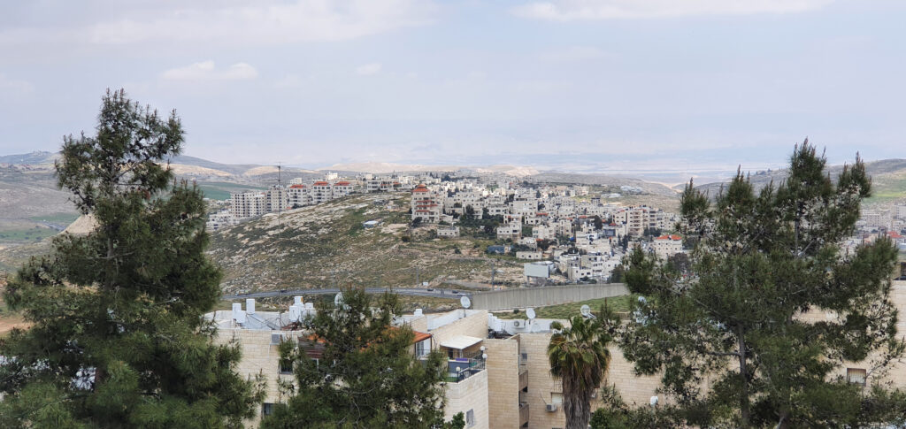 Jerusalem Pisgat Ze'ev area, view of the Judean desert and mountains