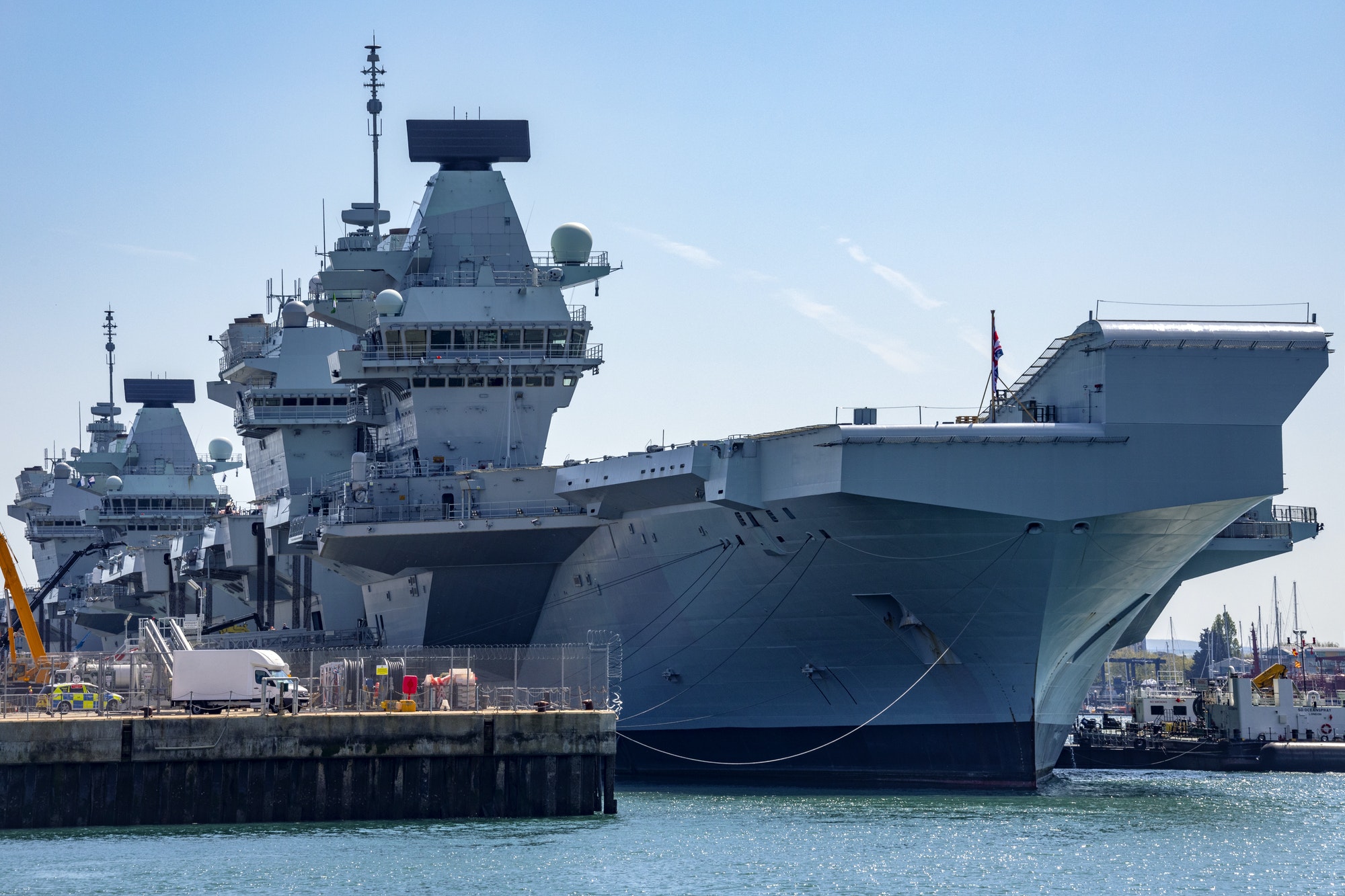 british aircraft carriers portsmouth dockyards united kingdom