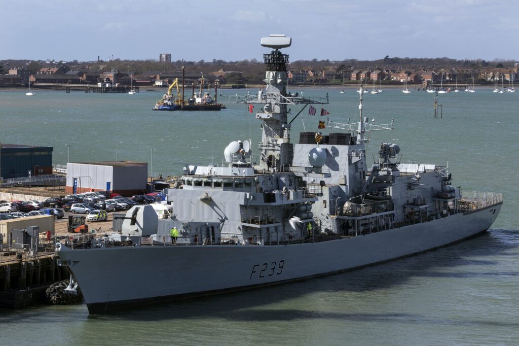 British Warship - Portsmouth Harbor - United Kingdom