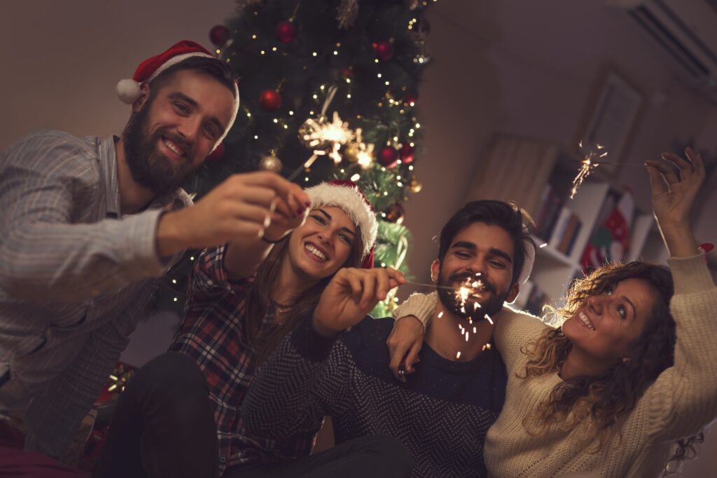 Christmas Eve sparklers