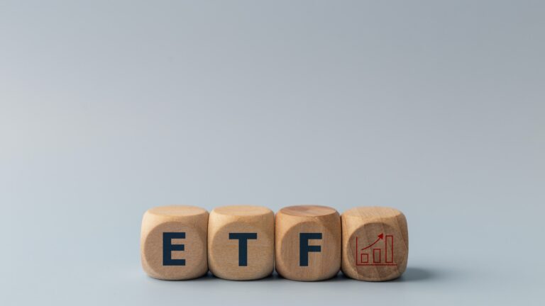 ETF (Exchange Traded Fund) Banner, Icon, and Conceptual Image.