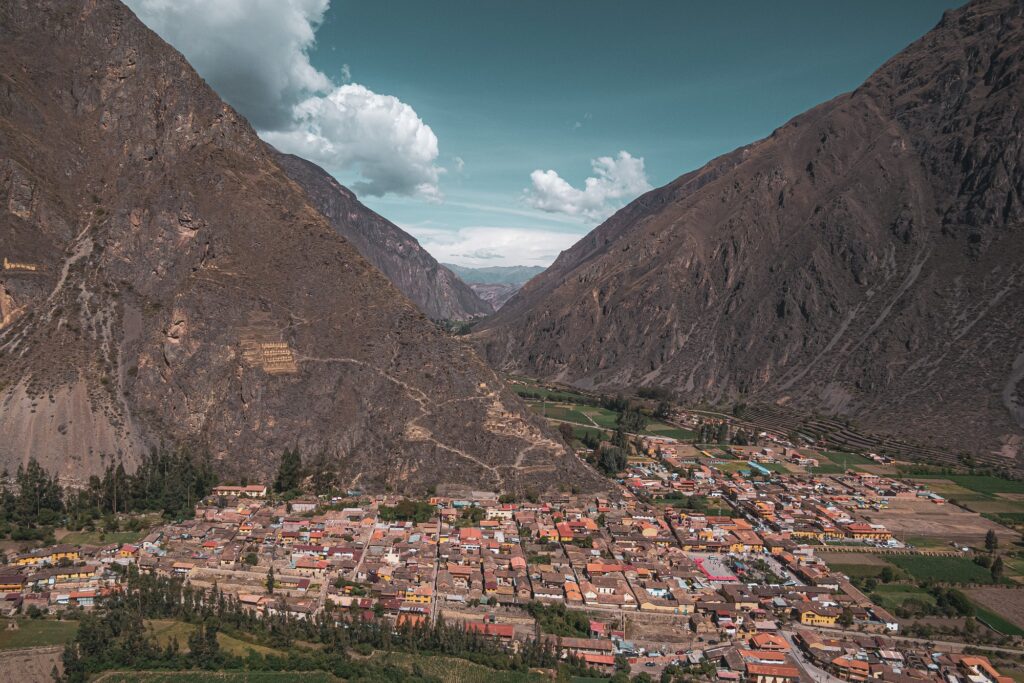 View of Ollantaytambo, Peru