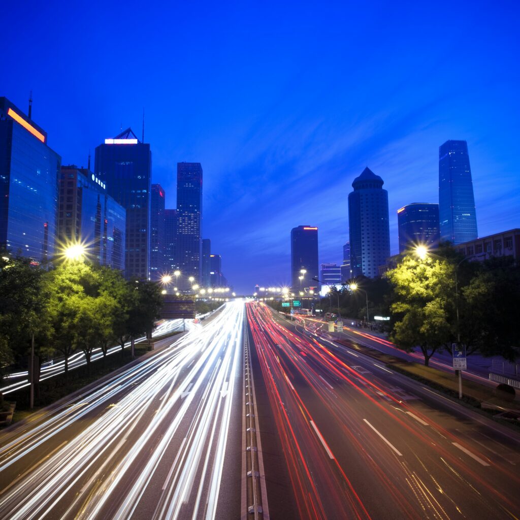 night scene of chinese beijing