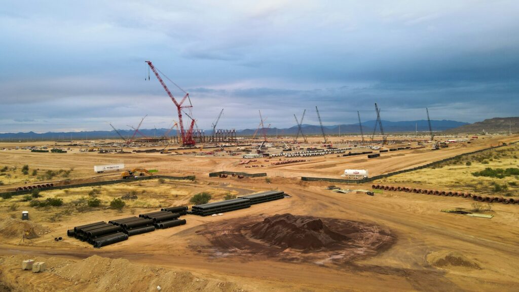 Semiconductor plant under construction in Peoria, Arizona