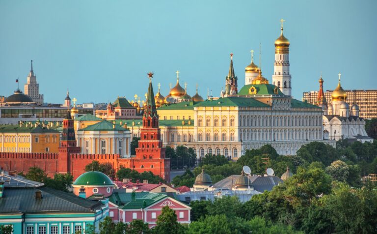 View of the Kremlin in Moscow, Russia