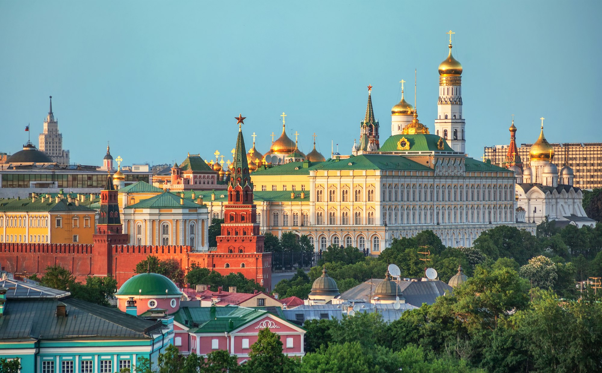 View of the Kremlin in Moscow, Russia