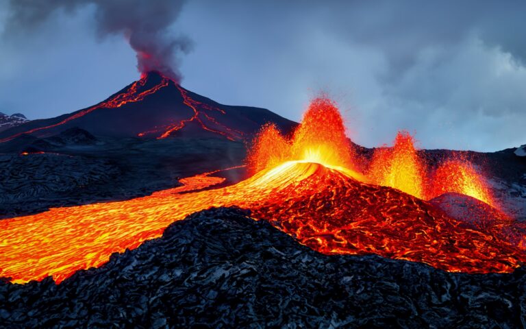 Volcanic Eruption - Molten Lava