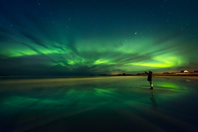 Amazing view on the northern lights