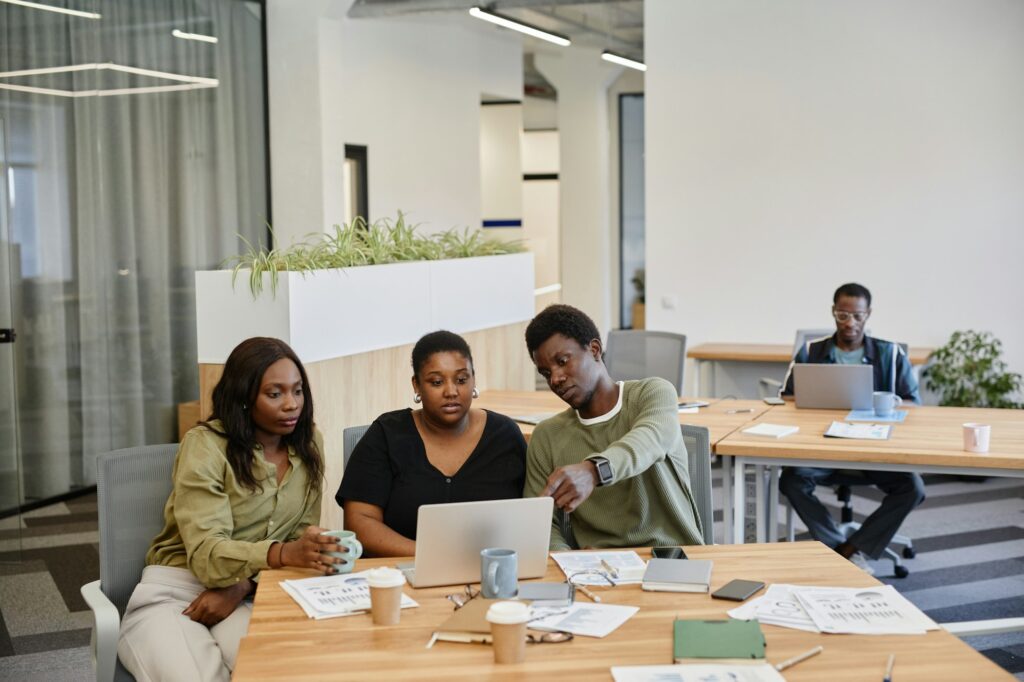 Business People Watching Product Presentation