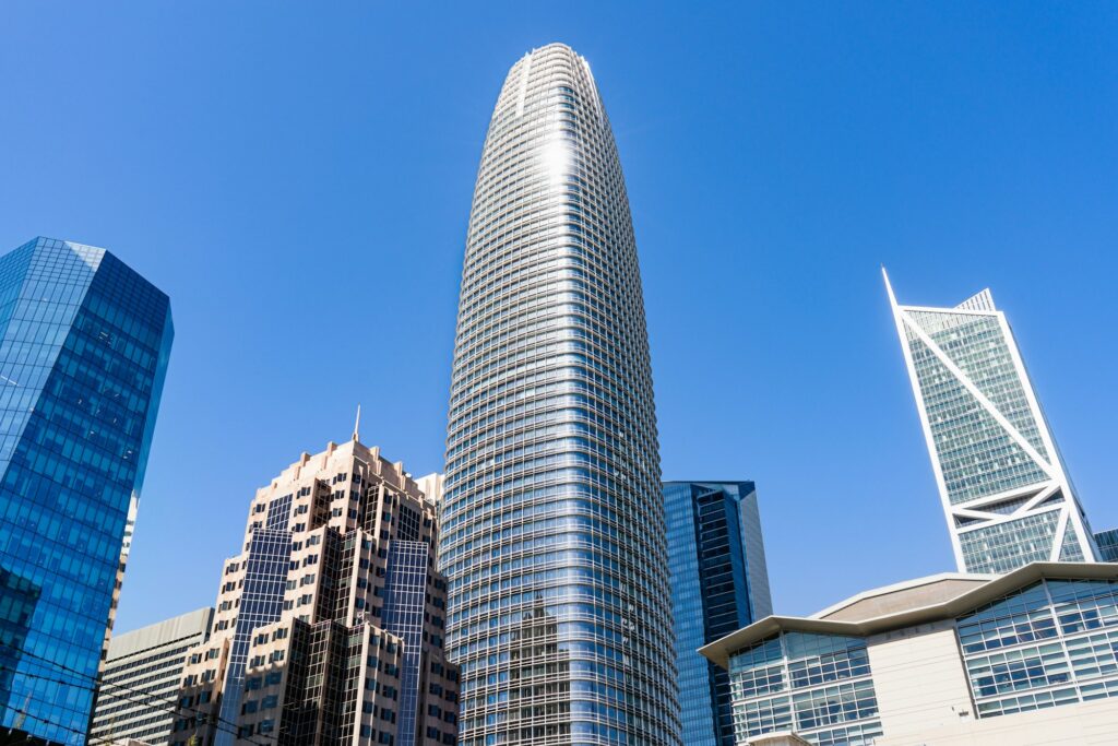 Skyscrapers in downtown San Francisco