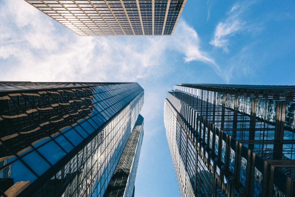 Highrise buildings in Philadelphia, the USA