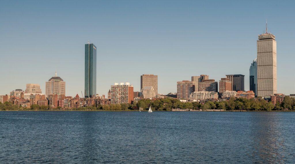 Skyline of Back Bay Boston, Massachusetts