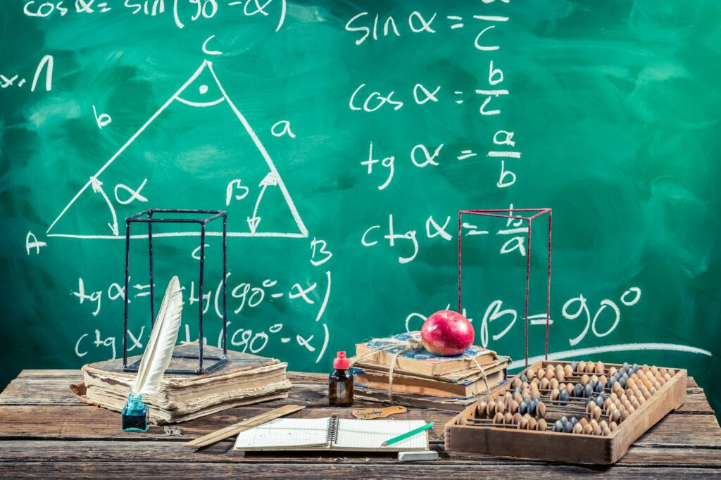 Lecture of trigonometry in school