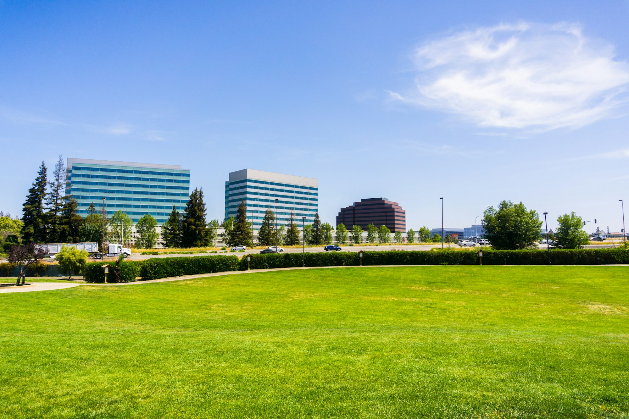 Urban park in Silicon Valley