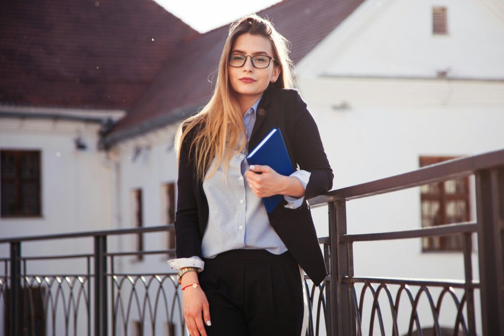 A young graduate girl in search of work