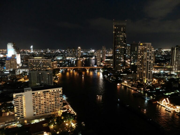 night rooftop view