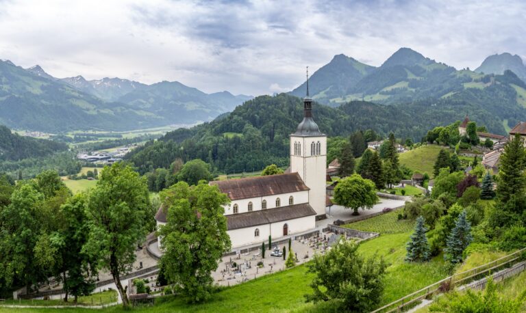 Gruyeres Church in East Switzerland