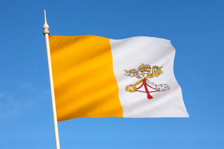 The flag of the Vatican City