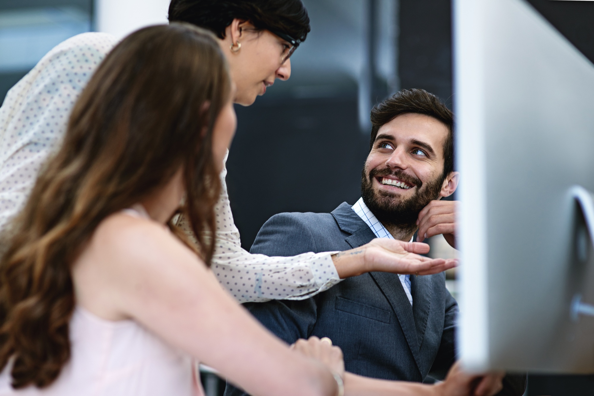 How a Chinese Upstart Shook The New Global AI Race working efficiently with technology at their side