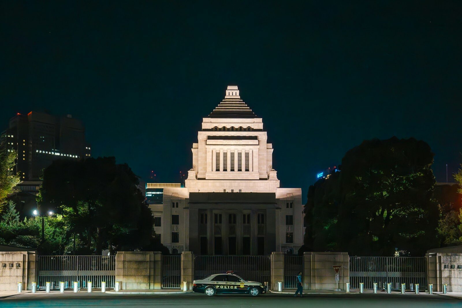 How AI Reshaping Japan’s New Elections and Redefining Political Power a car parked in front of a building at night