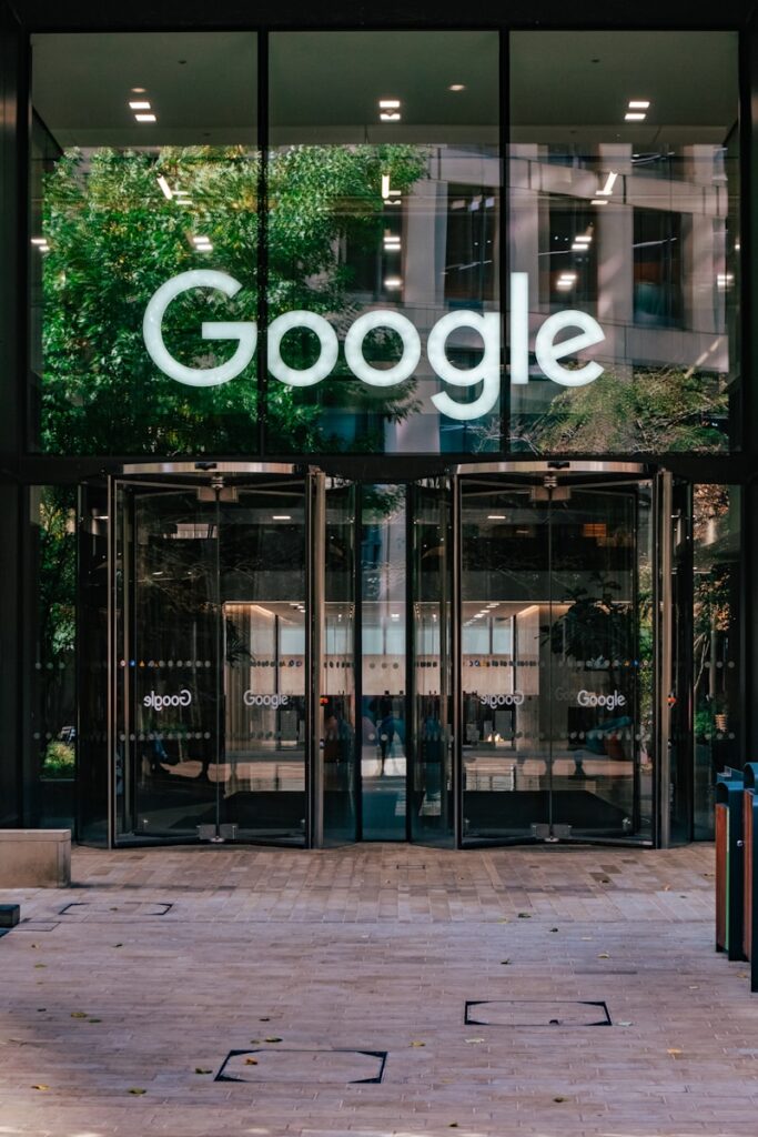 How the Google Company Is Turning New Momentum In Dominance A building with a google sign on the front of it