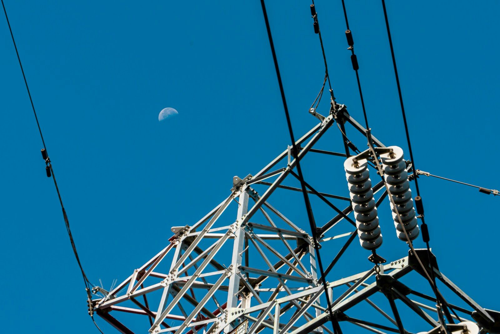a power line tower