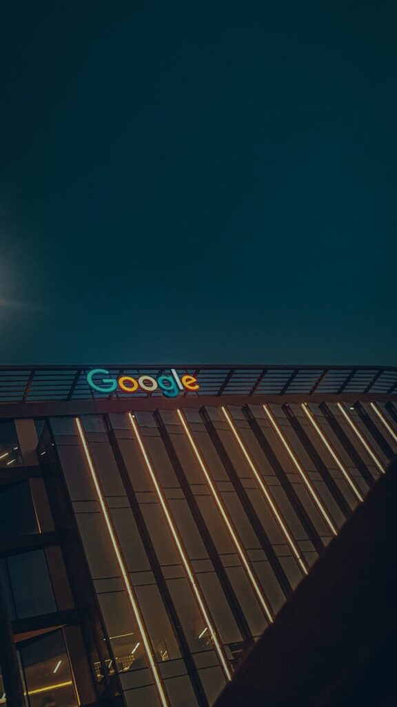 black and blue lighted signage