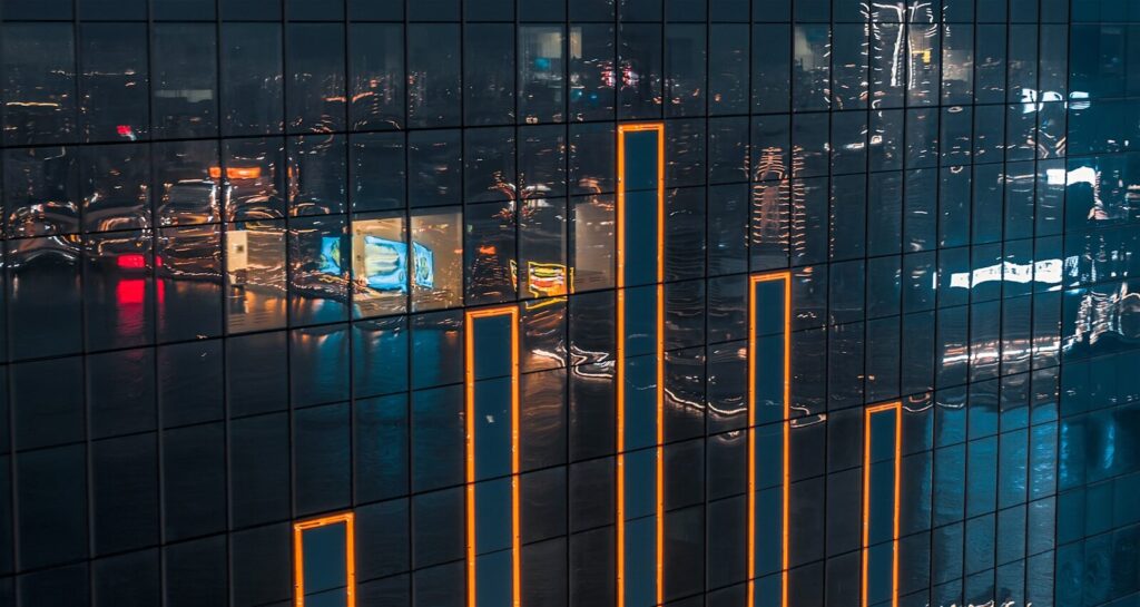 The Explosive Boom Reshaping Economies and New Future of Industry reflection of city buildings on water