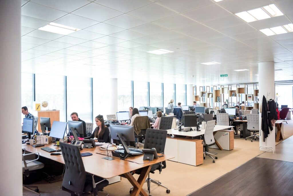 The Rise of Emotion AI in the New Workplace rectangular brown wooden table