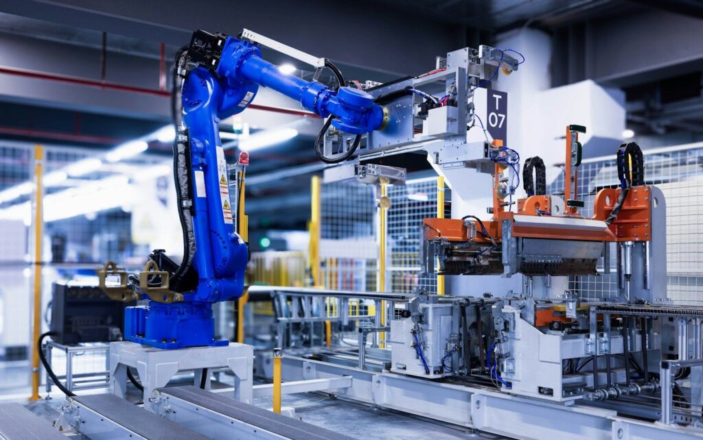 a machine that is working on some kind of thing