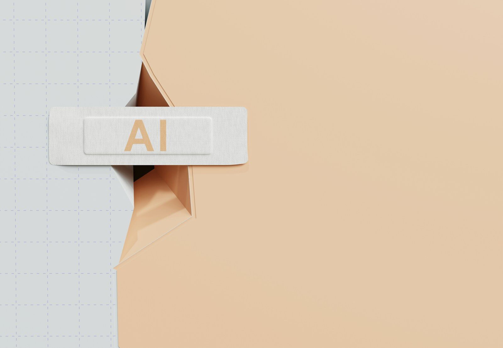 Innovation, Freedom, and New Fear of Losing Control A name tag with ai written on it