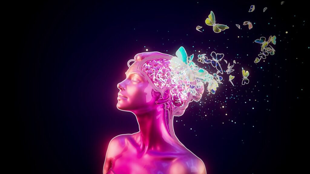 A New AI Breakthrough Claims to Solve One of LLMs' Biggest Bottlenecks Woman's head exploding into butterflies and glitter