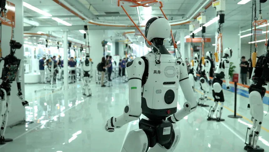 China's New Humanoid Robot Boom Is Captivating the World 20260529 still robot factory