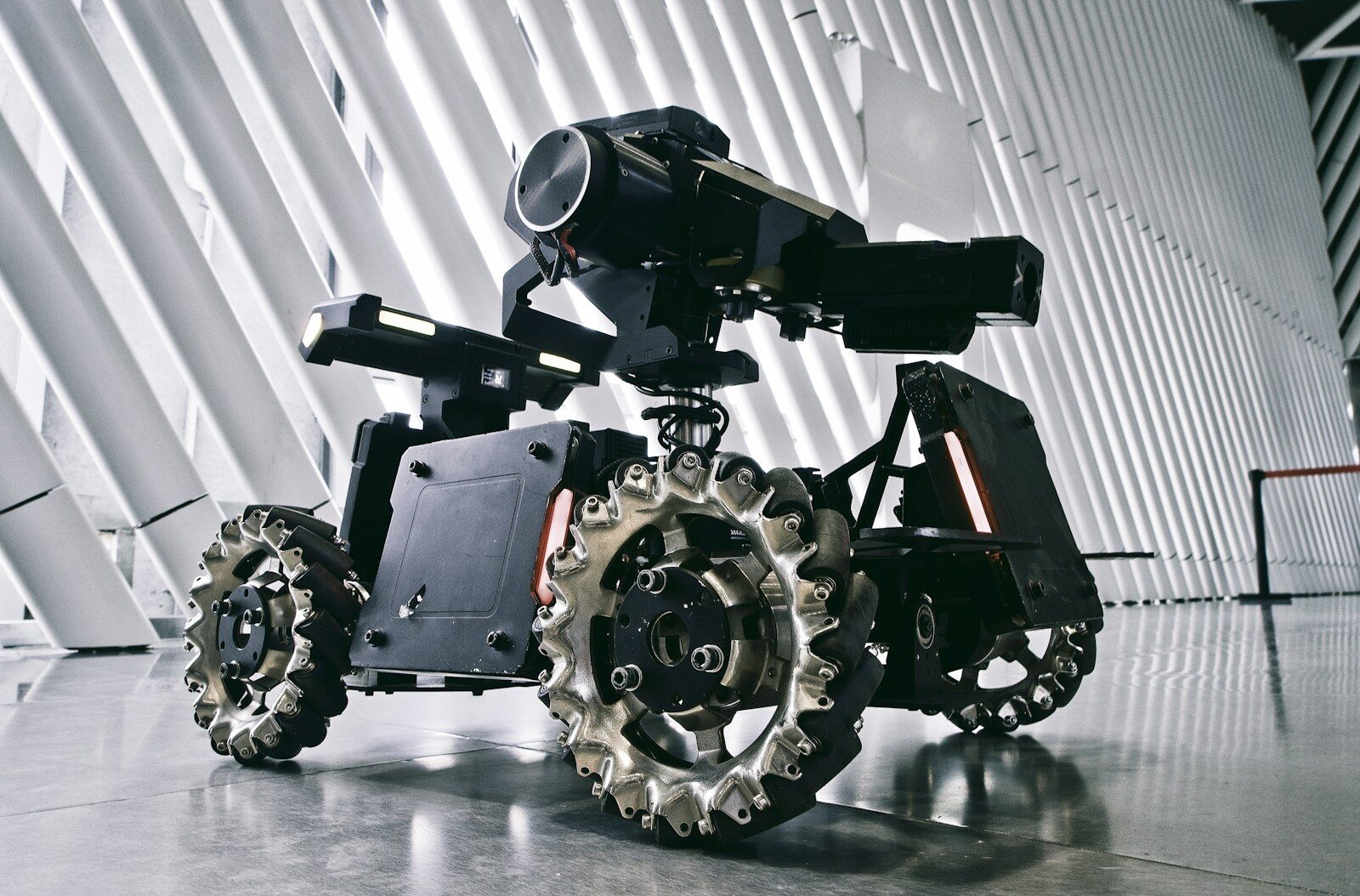 How Autonomous Military Systems Are Changing New Global Defense A black and white photo of a camera on wheels