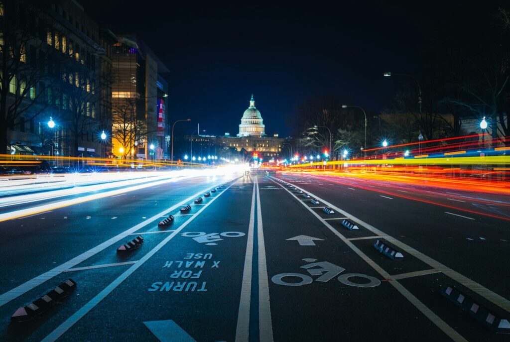 What New Slow Start of U.S. AI Promotion Program Reveals time lapse photography of concrete road