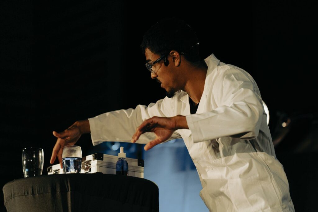 a man wearing a white robe